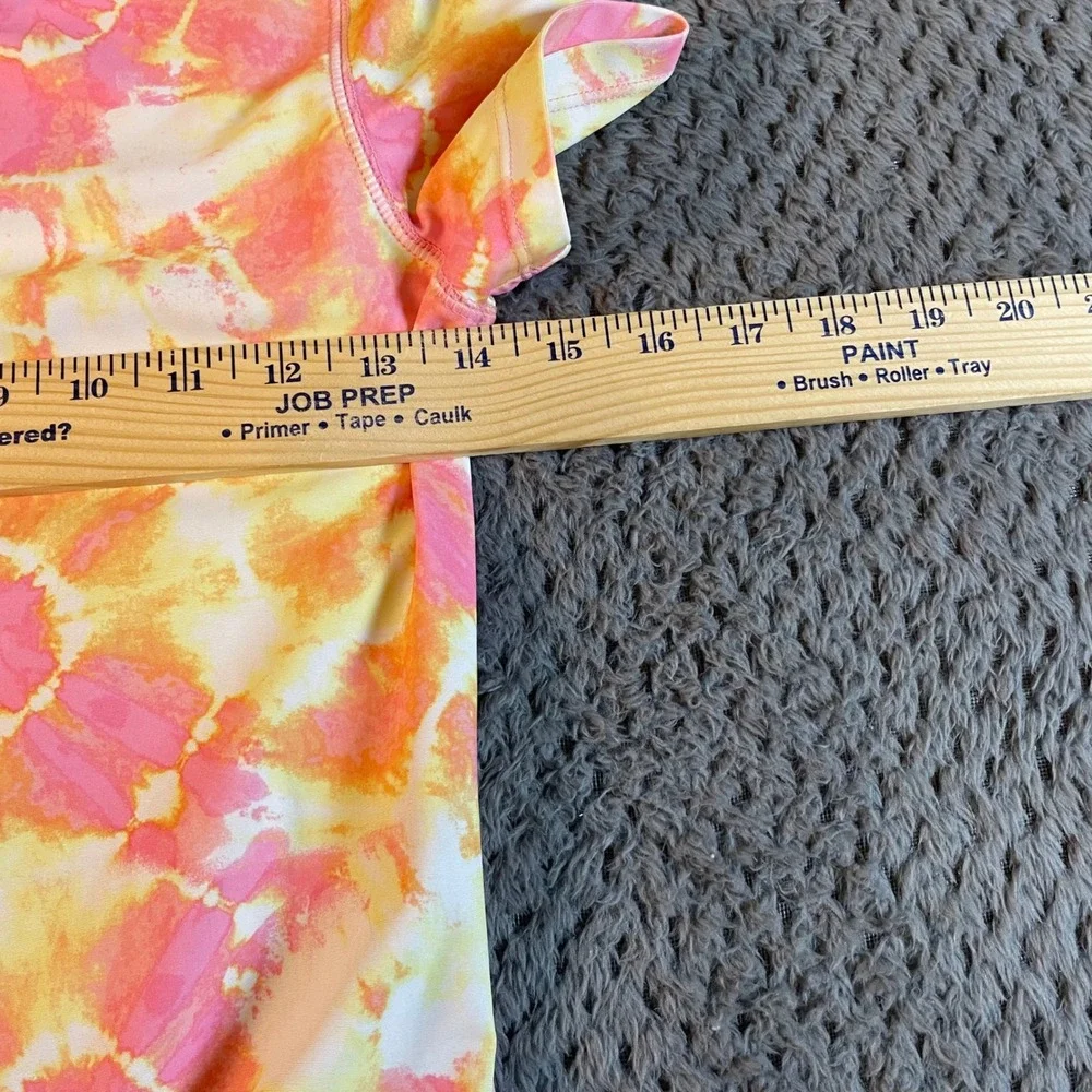Old Navy Girls Tie Dye Rash Guard Size Large Tie Front Beach Pool Swim‎ Vacation